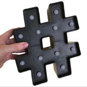 ♥️3 for $20♥️ led light up pound sign